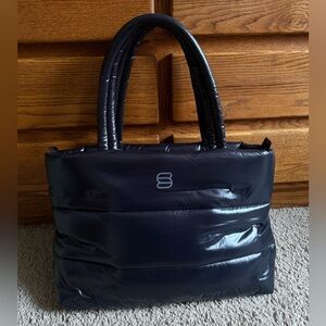 Aritzia Super Puff Hi gloss Tote bag